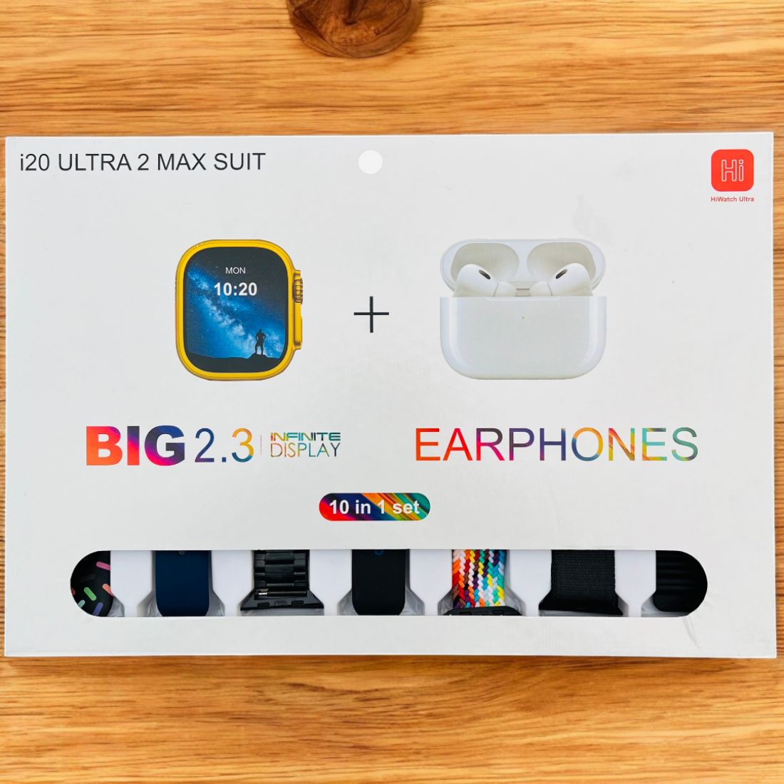 i20 Ultra2 Max 10-in-1 Smartwatch + Earbuds | Free Cash on Delivery