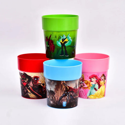 Cartoon Printed Kids Glassware – Set Of 4