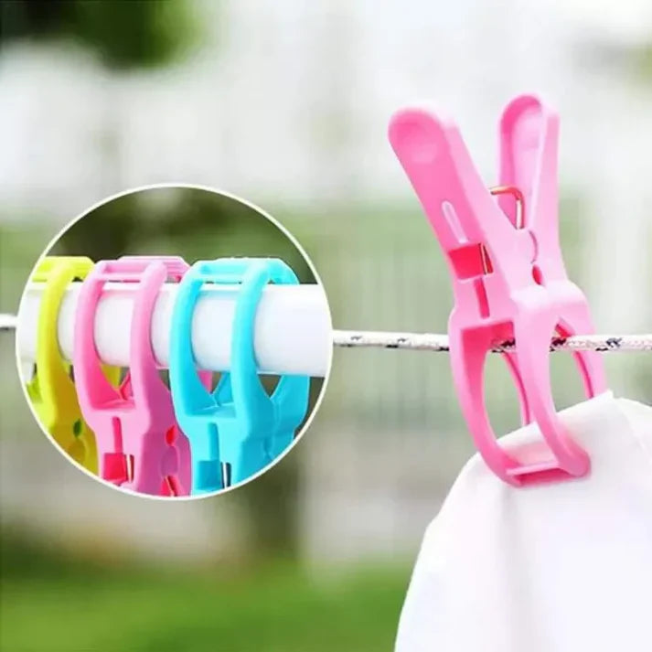 12 Pcs Jumbo Laundry Clips – Strong Hold