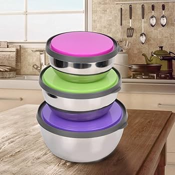 Set Of 3 Leak-Proof BPA-Free Stainless Steel Storage Boxes
