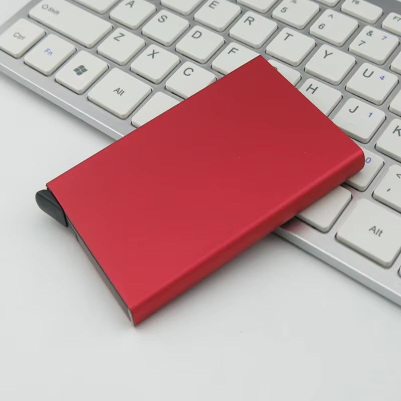 Metal Stainless Steel RFID Credit Card Holder – Free Cash on Delivery