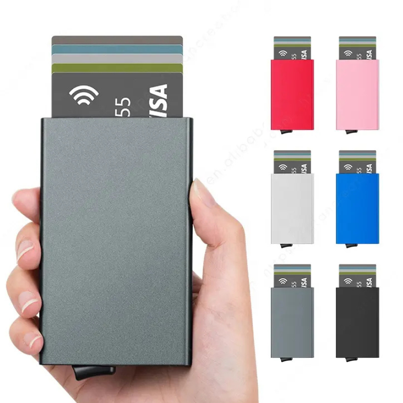 Metal Stainless Steel RFID Credit Card Holder – Free Cash on Delivery