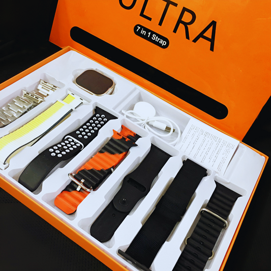 7-in-1 Ultra 2.01 Big Display Smartwatch - Free Cash on Delivery
