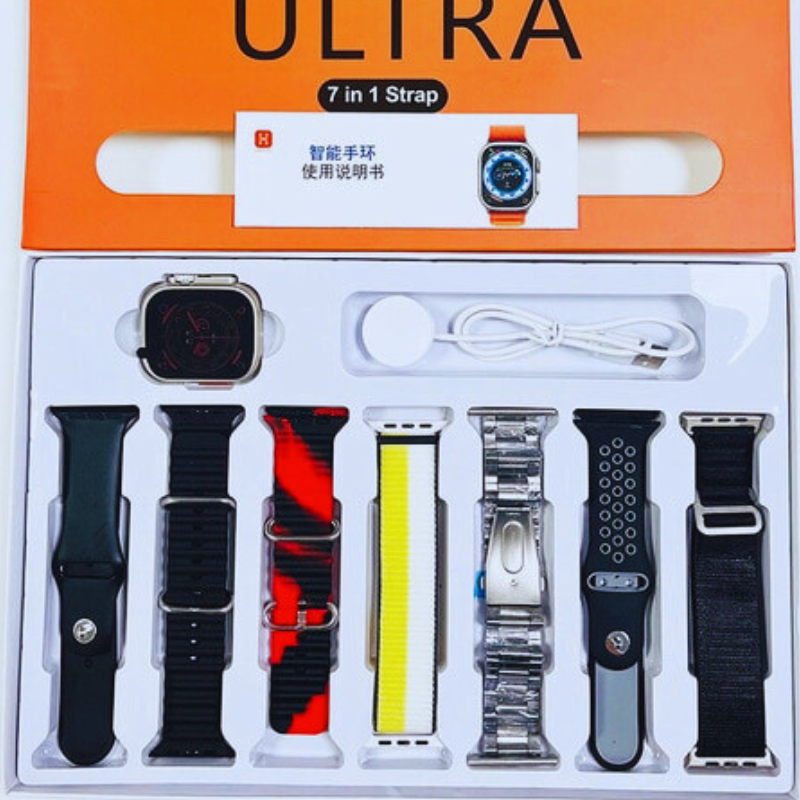 7-in-1 Ultra 2.01 Big Display Smartwatch - Free Cash on Delivery