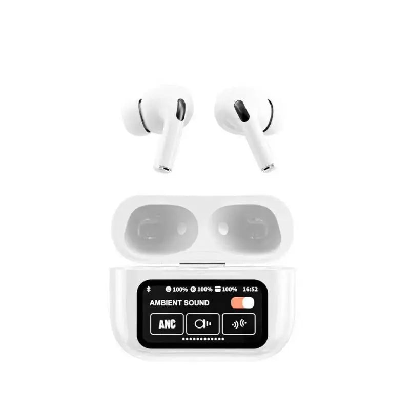 A9 Pro ANC/ENC Display Wireless Earbuds - With Free Cash on Delivery