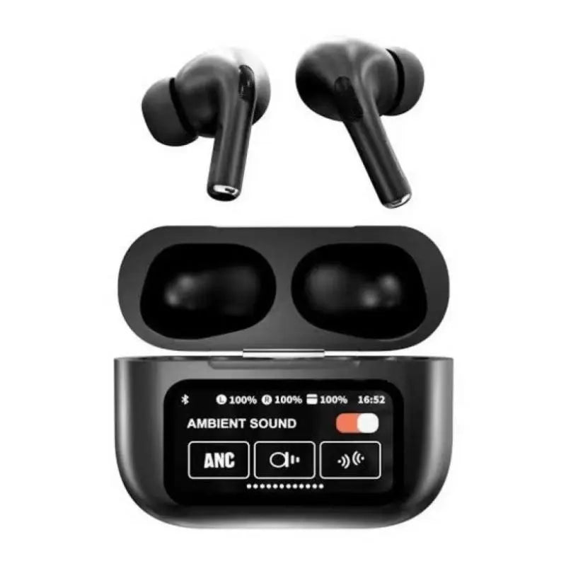 A9 Pro ANC/ENC Display Wireless Earbuds - With Free Cash on Delivery
