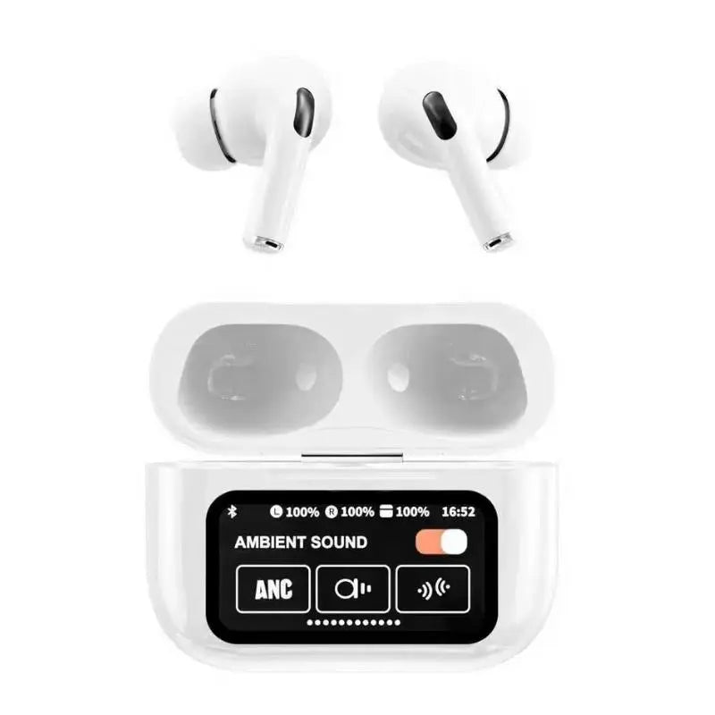 A9 Pro ANC/ENC Display Wireless Earbuds - With Free Cash on Delivery