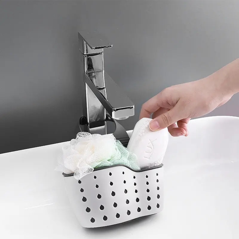SecureHold Sink Sponge & Drain Organizer