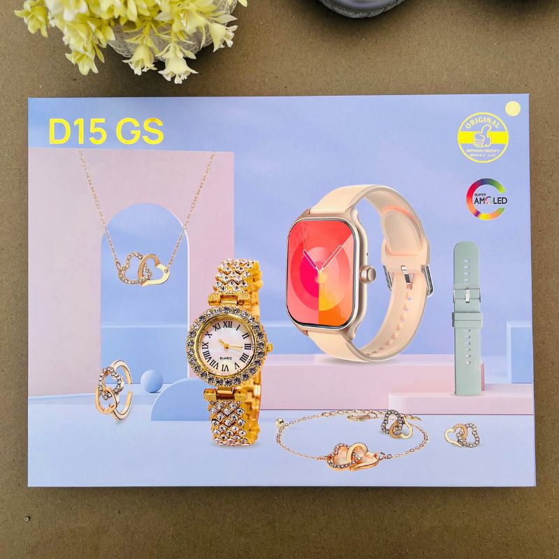 New D15 GS Luxury Smart Watch for Women - Free Cash on Delivery
