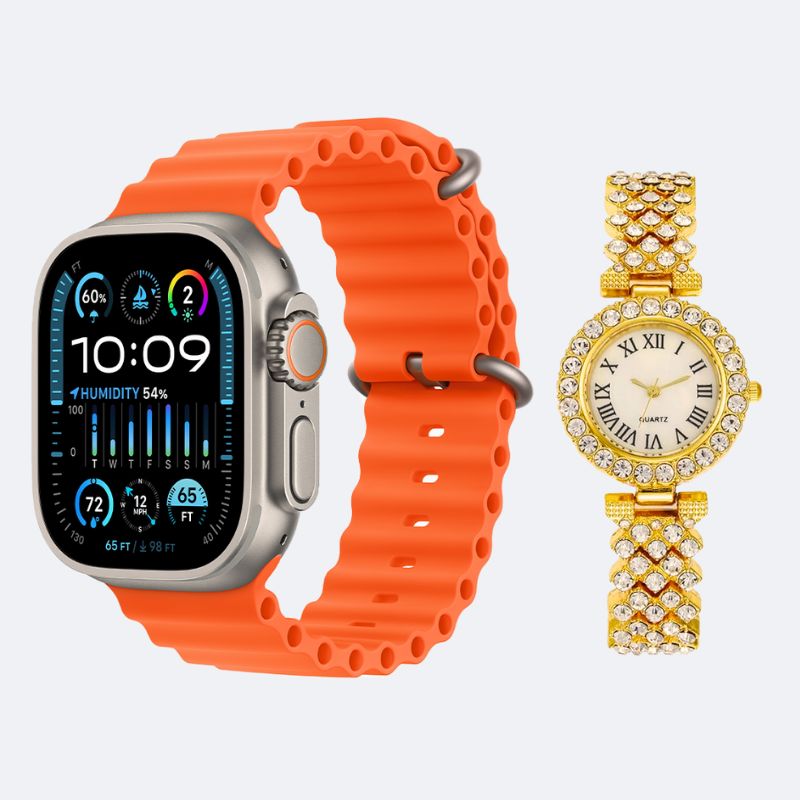 D16 GS LADIES LUXURY SMART WATCH SET - FREE CASH ON DELIVERY