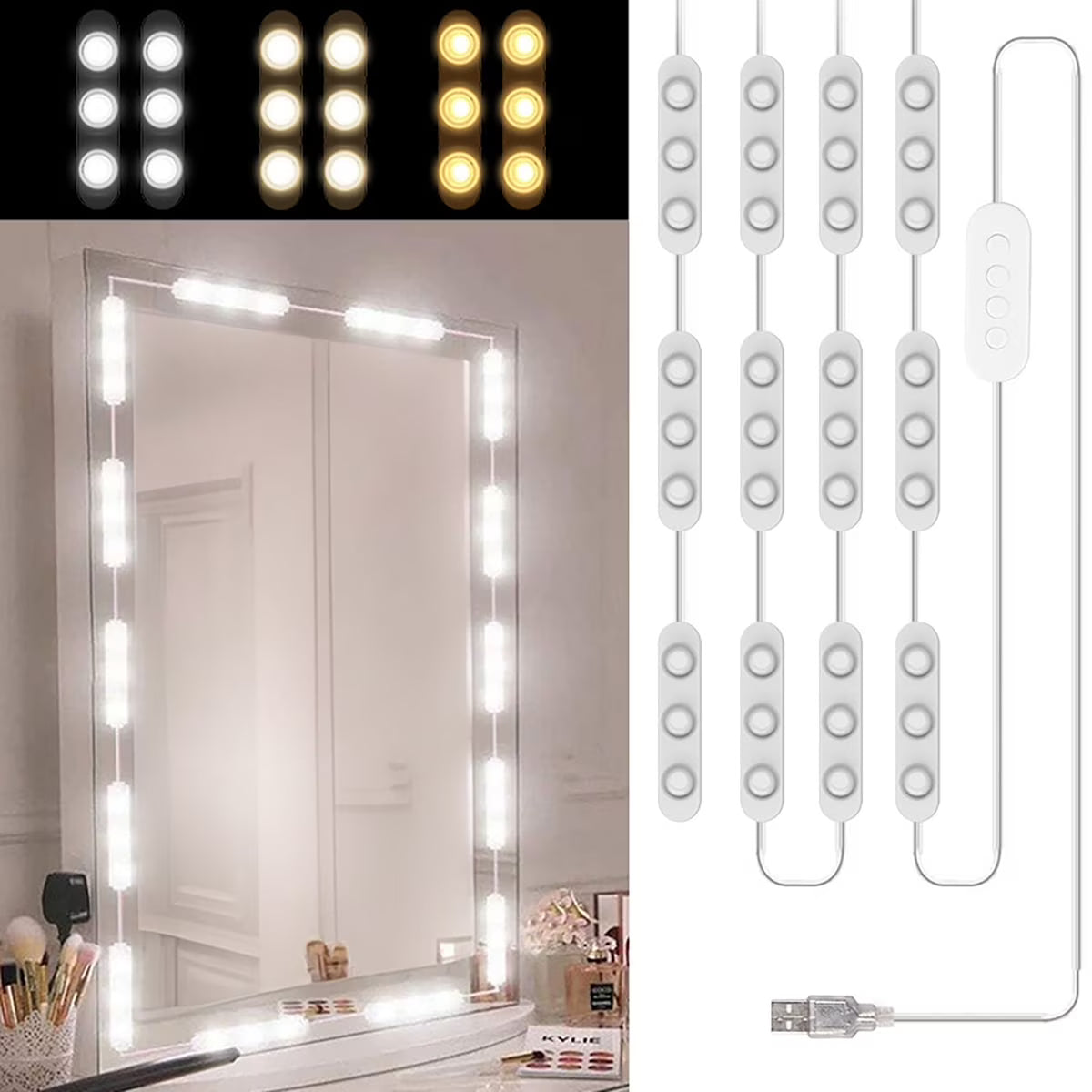 Portable Makeup Light Strip Kit
