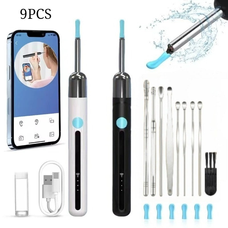 SmartScan Wireless Ear Cleaner with Camera Wireless Otoscope 1080P HD Camera Ear Wax Removal Kit