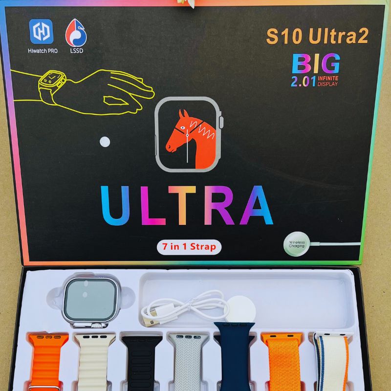 S10 Ultra 2 Smart Watch with 7 Straps – Free Cash on Delivery