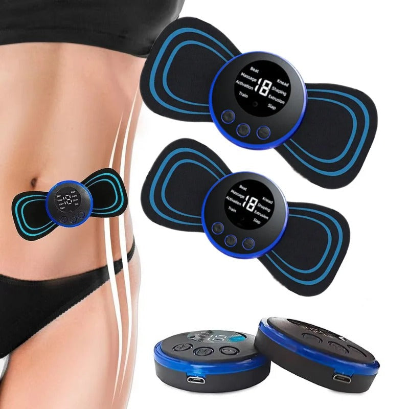 Mini Electric Neck Massager Multifunctional EMS Cervical Massage Patch Low-Frequency