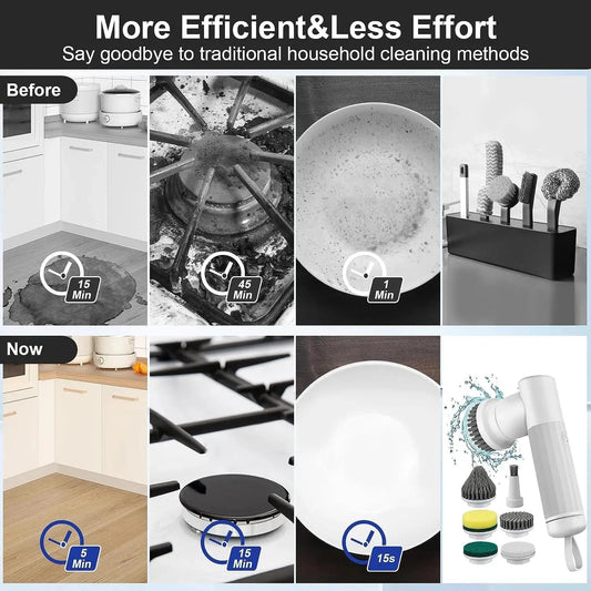 New Electric Spin Scrubber Cordless Cleaning Brush