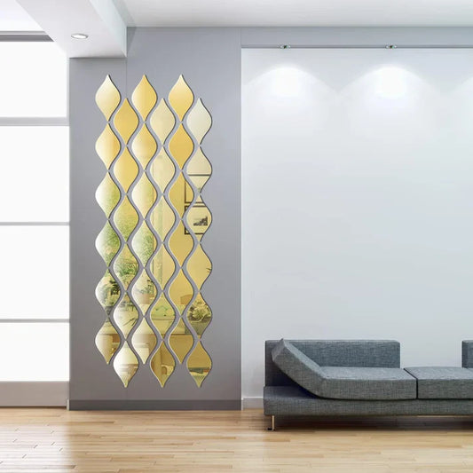 12 Pcs Acrylic Wall Decals For Modern Home Decor