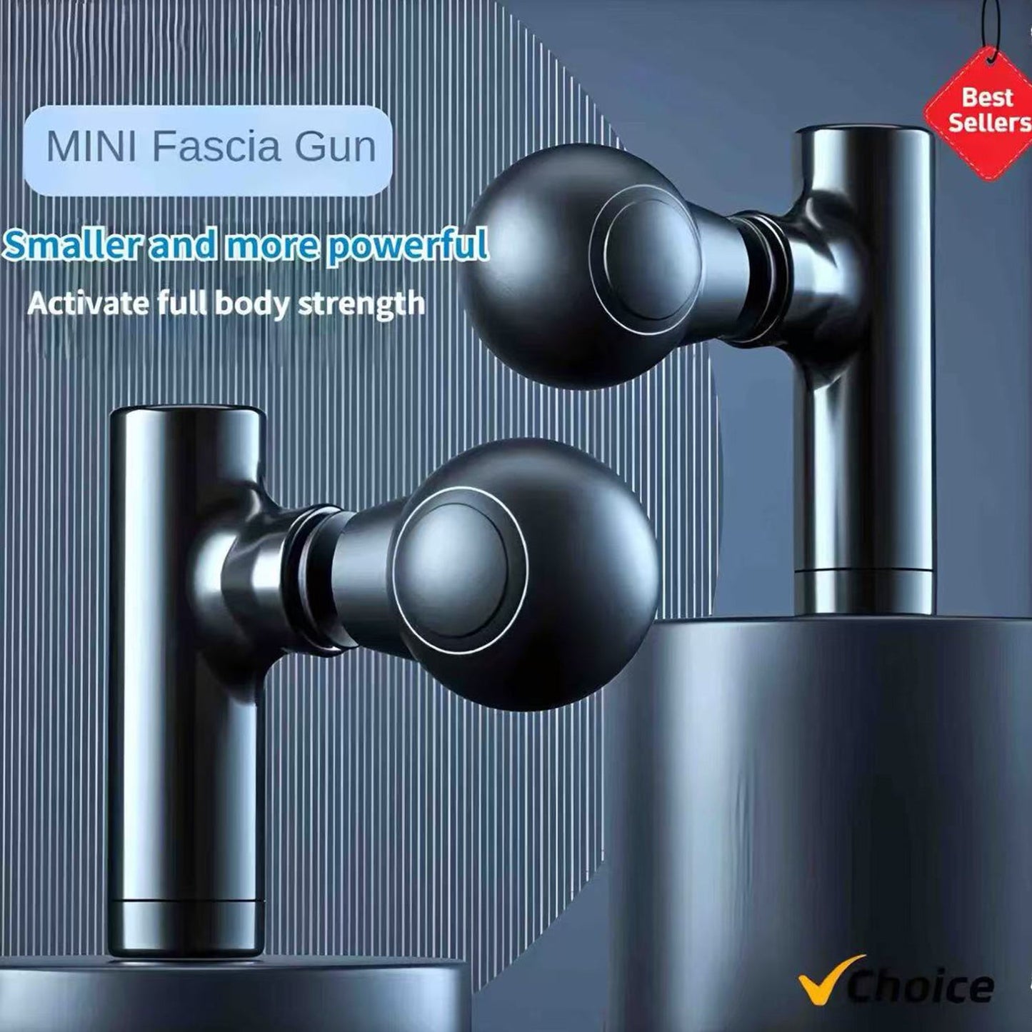 Hot Mini Fascial Massage Gun Massager For Body Neck Back Deep Tissue