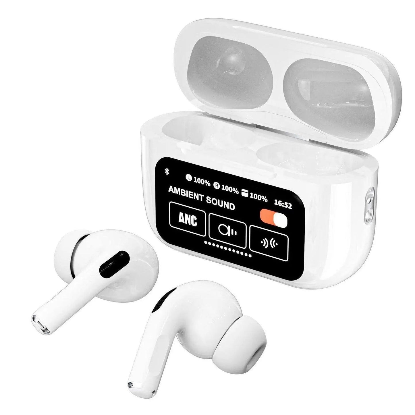 A9 Pro ANC/ENC Display Wireless Earbuds - With Free Cash on Delivery