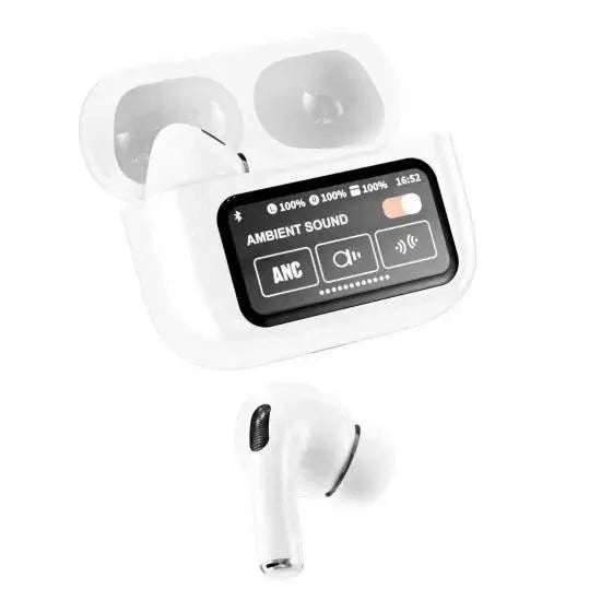 A9 Pro ANC/ENC Display Wireless Earbuds - With Free Cash on Delivery