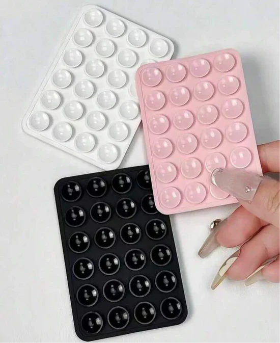 Silicone Suction Cup Phone Holder,2 Silicone Suction Pad Buy 1 get 1 free FOR ALL MOBILES