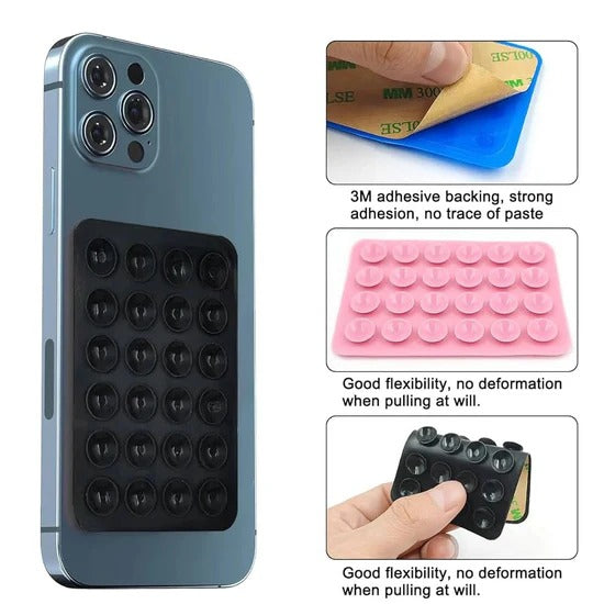 Silicone Suction Cup Phone Holder,2 Silicone Suction Pad Buy 1 get 1 free FOR ALL MOBILES