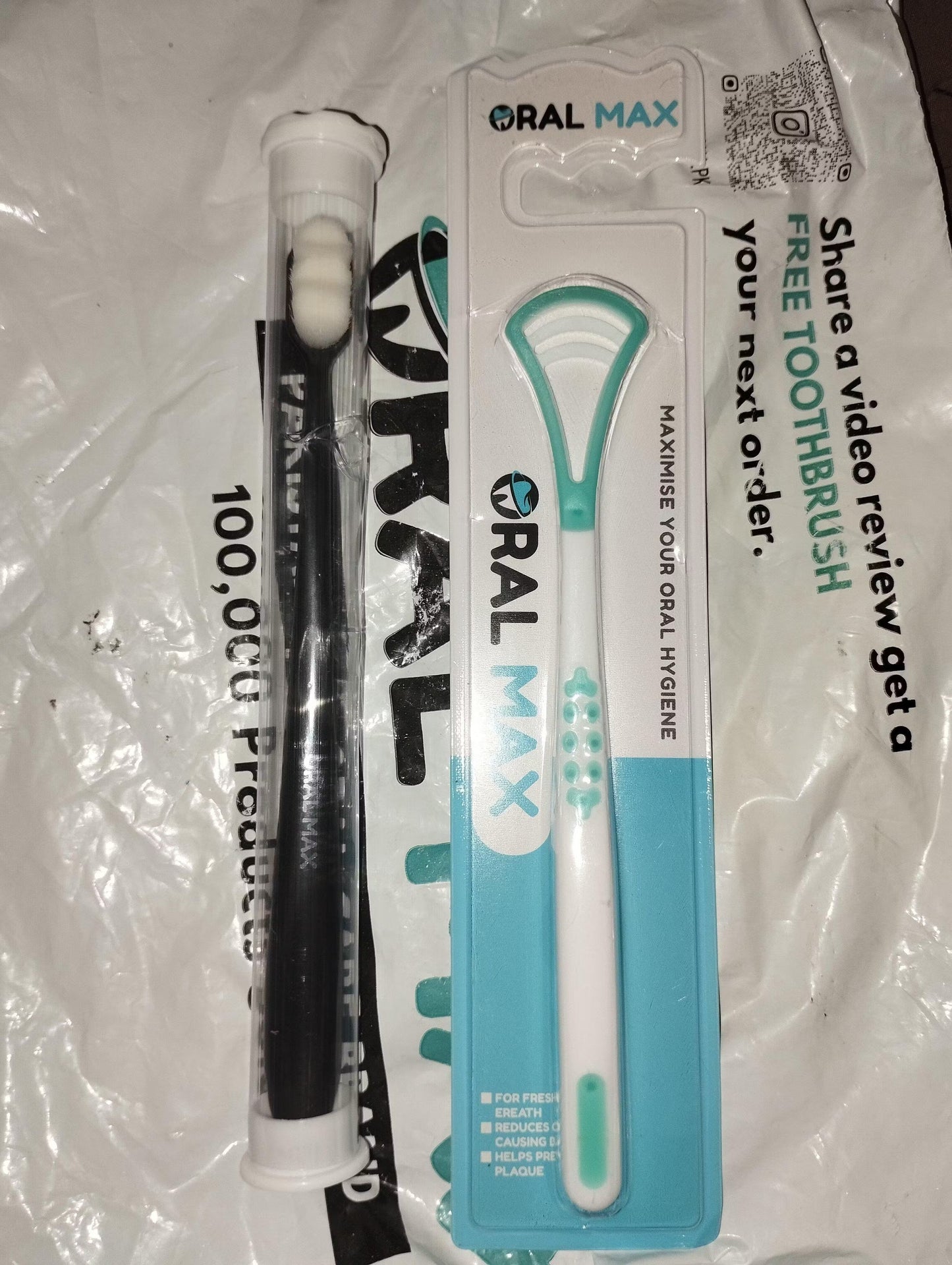 ORAL MAX - Nano Toothbrush & Tongue Cleaner Bundle