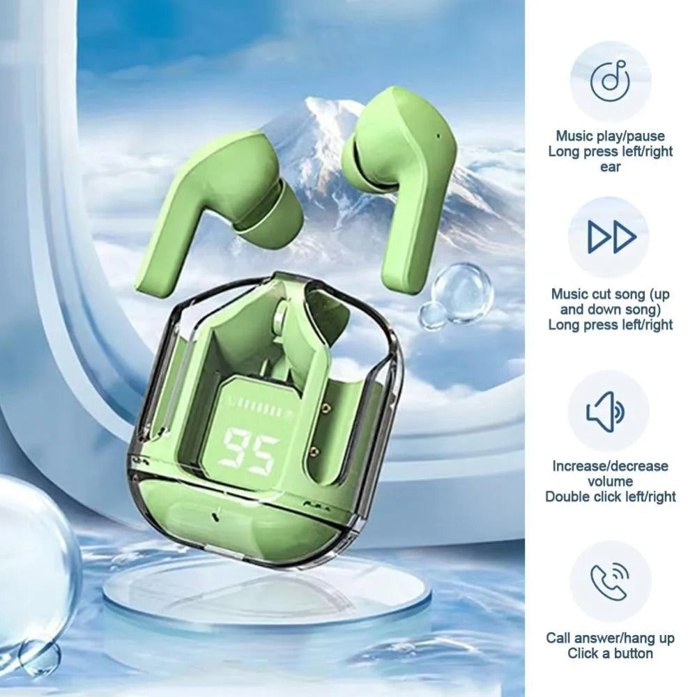 Air 31 Transparent Earbuds with Pouch - Free Cash Delivery!