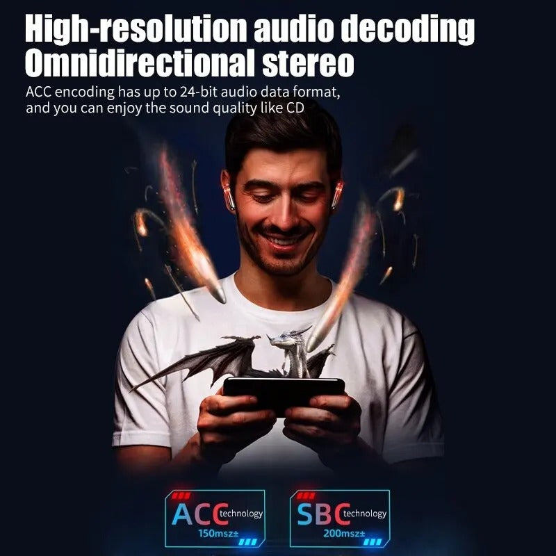 M28 Gaming Earbuds - LED Display - With Free Cash on Delivery