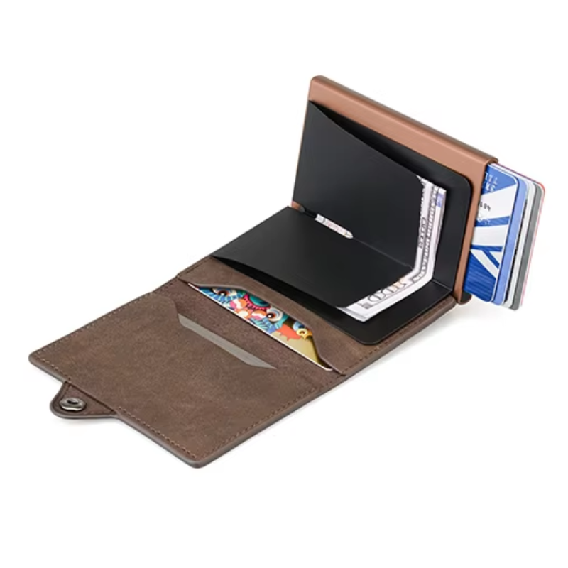 PU Leather Wallet & Pop-Up Card Holder – Free Cash on Delivery